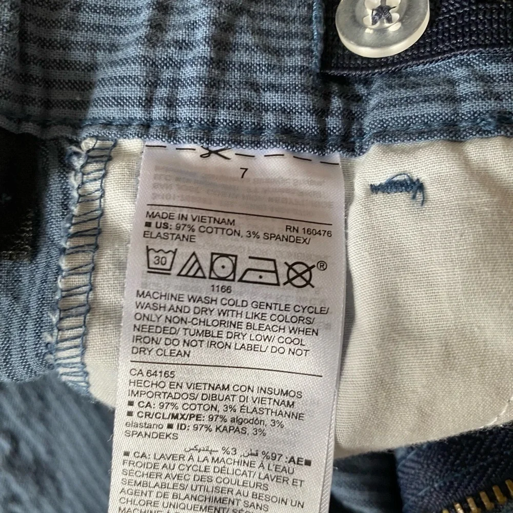 Old Navy, Boys, Striped Shorts, Blue, Size 7